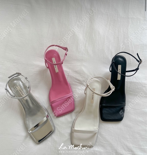方頭知性方跟綁帶高跟(4CM.正常版)